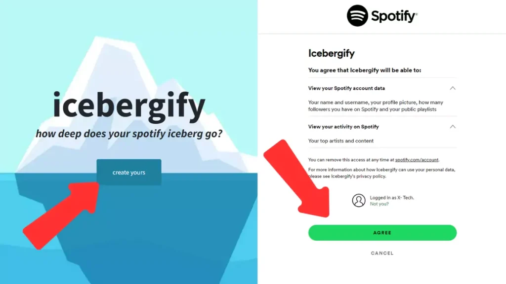 Step by Step Guide To Create Spotify Icebergify