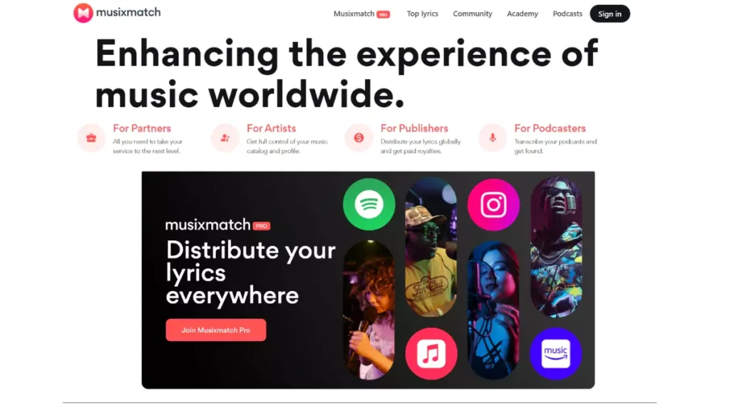 Use A Third-Party Lyrics App Like Musicmatch for showing lyrics