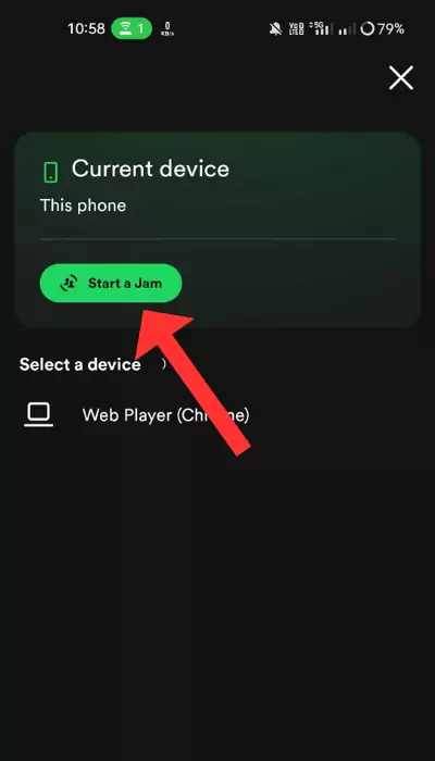 Select “Start a Jam” Session