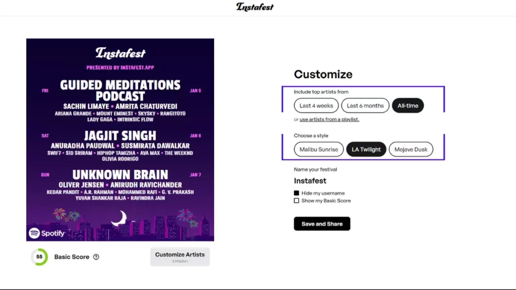 customize-your-instafest-spotify-festival-lineup-aesthetics